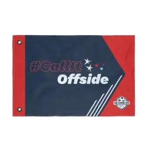 Double-Sided Flag: #CallItOffside